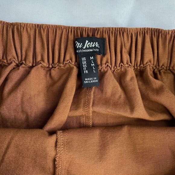 Vintage 70s‎ Du Jour Utility A-Line Skirt Women Size M Copper Elastic Waist Fall - Picture 7 of 7
